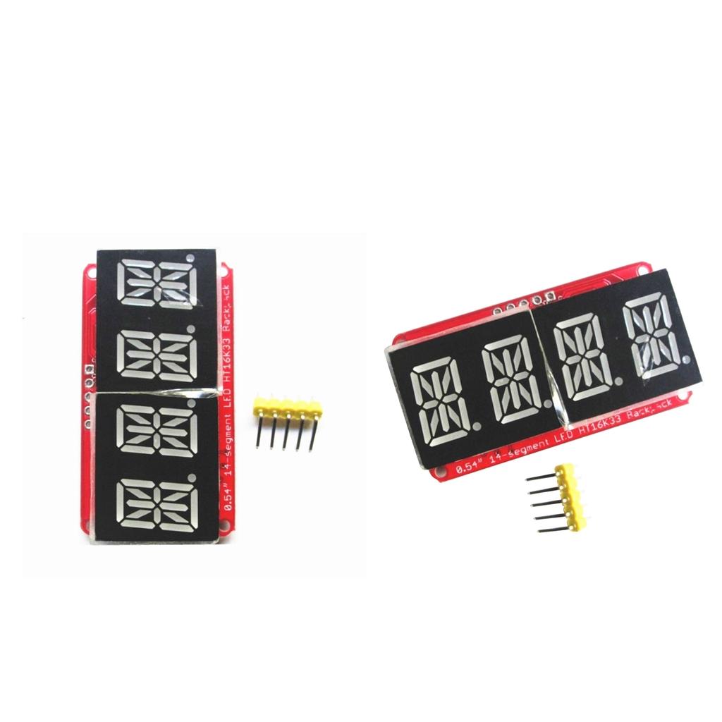 2 PCS 0.54inch Viridis 4Bits Digital Tube LED Display Module I2C For