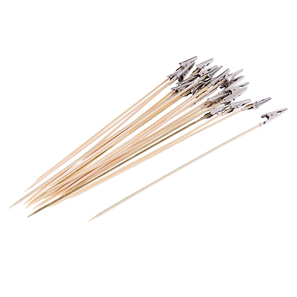 20 Airbrush Alligator Clip Hobby Model Color Inkjet Painting Stick + Holder