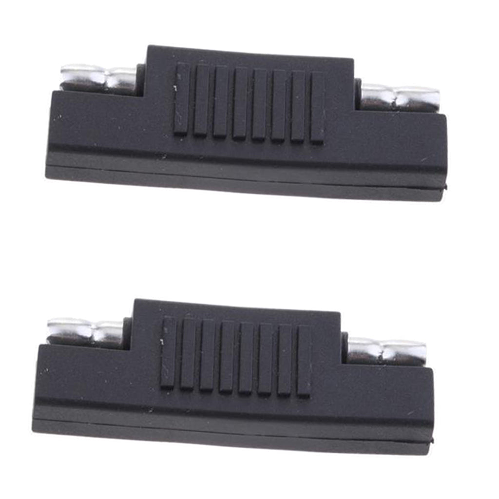 2Pieces SAE Male to Male Plug Changer Adapter Connector Solar Panel Battery