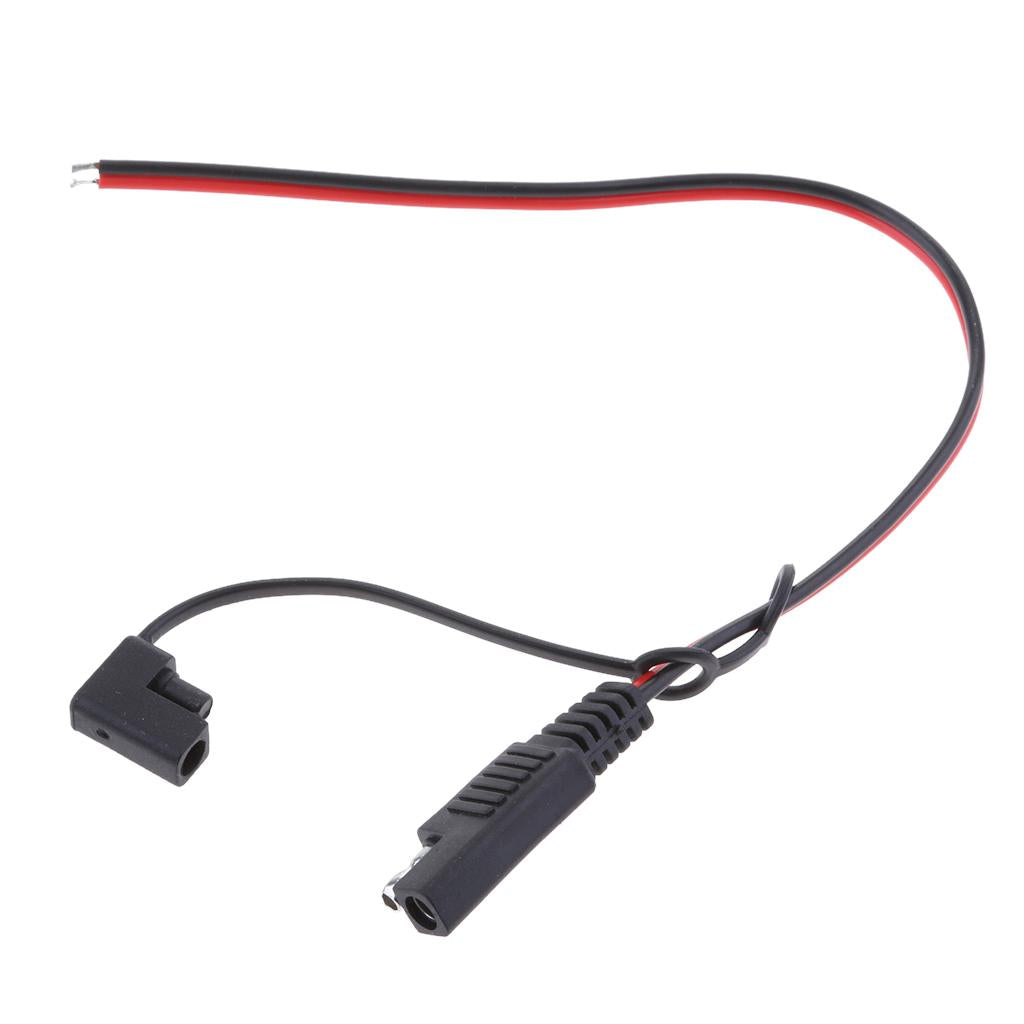 2Pieces 18AWG Solar Battery SAE Harness DIY Extension Line Connector Cable