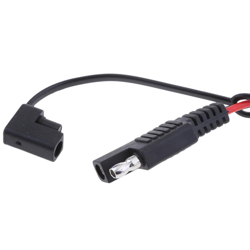 2Pieces 18AWG Solar Battery SAE Harness DIY Extension Line Connector Cable