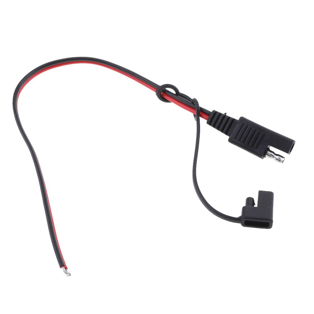 2Pieces 18AWG Solar Battery SAE Harness DIY Extension Line Connector Cable