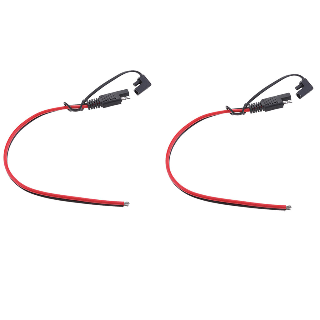 2Pieces 14AWG Solar Battery SAE Harness DIY Extension Line Connector Cable