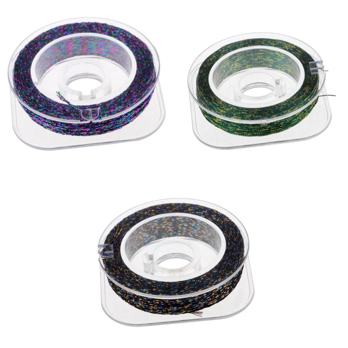 3pcs Metallic Guide Wrapping Fishing Line Thread Rod Building Repairing