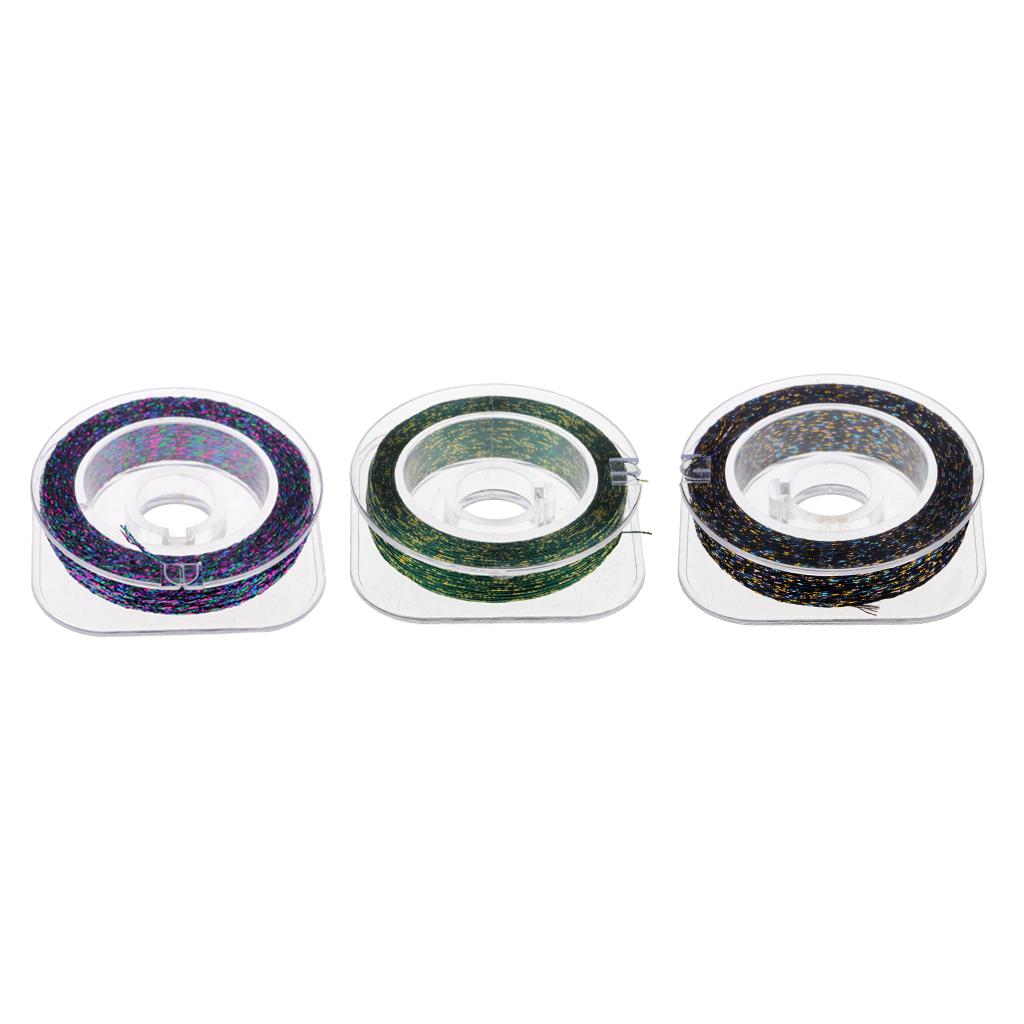 3pcs Metallic Guide Wrapping Fishing Line Thread Rod Building Repairing