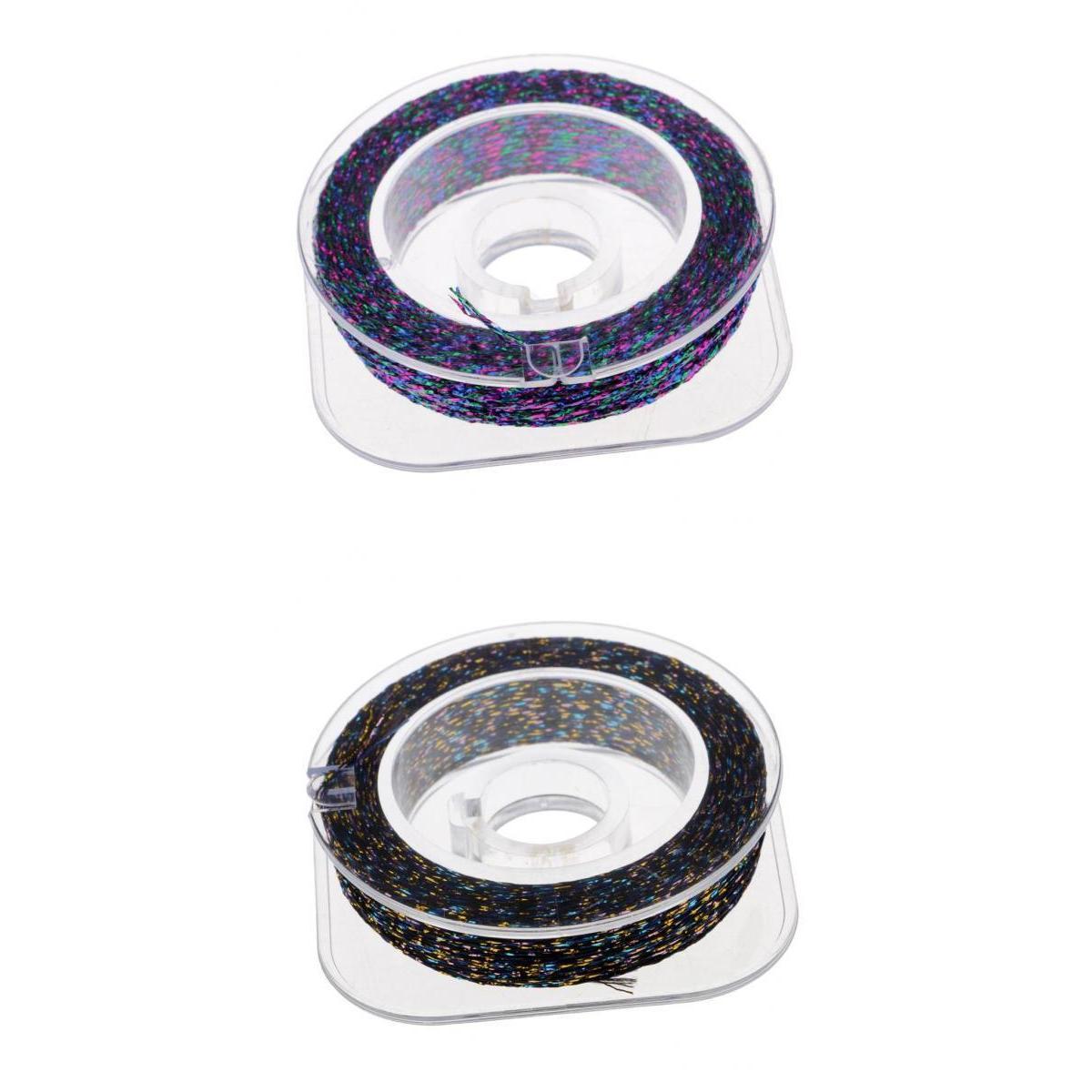 2pcs Metallic Guide Wrapping Fishing Line Thread Rod Building Repairing