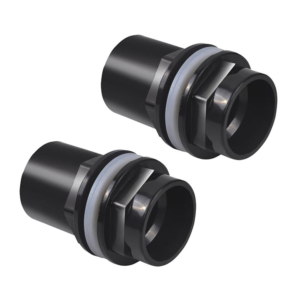 2x Fish Tank Pipe Joint Aquarium Pipe Connector Coupler Adapter 32mm Dia