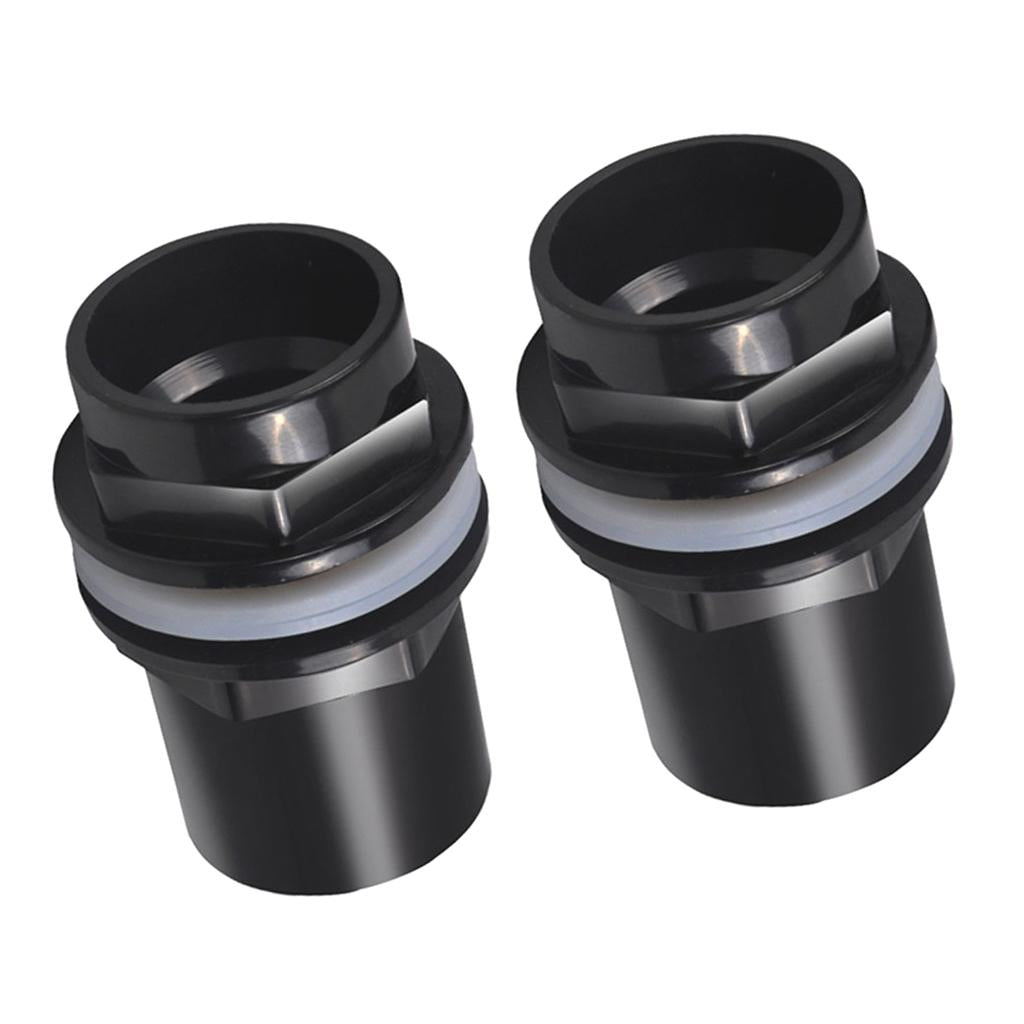 2x Fish Tank Pipe Joint Aquarium Pipe Connector Coupler Adapter 32mm Dia