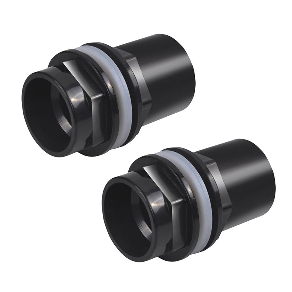 2x Fish Tank Pipe Joint Aquarium Pipe Connector Coupler Adapter 32mm Dia