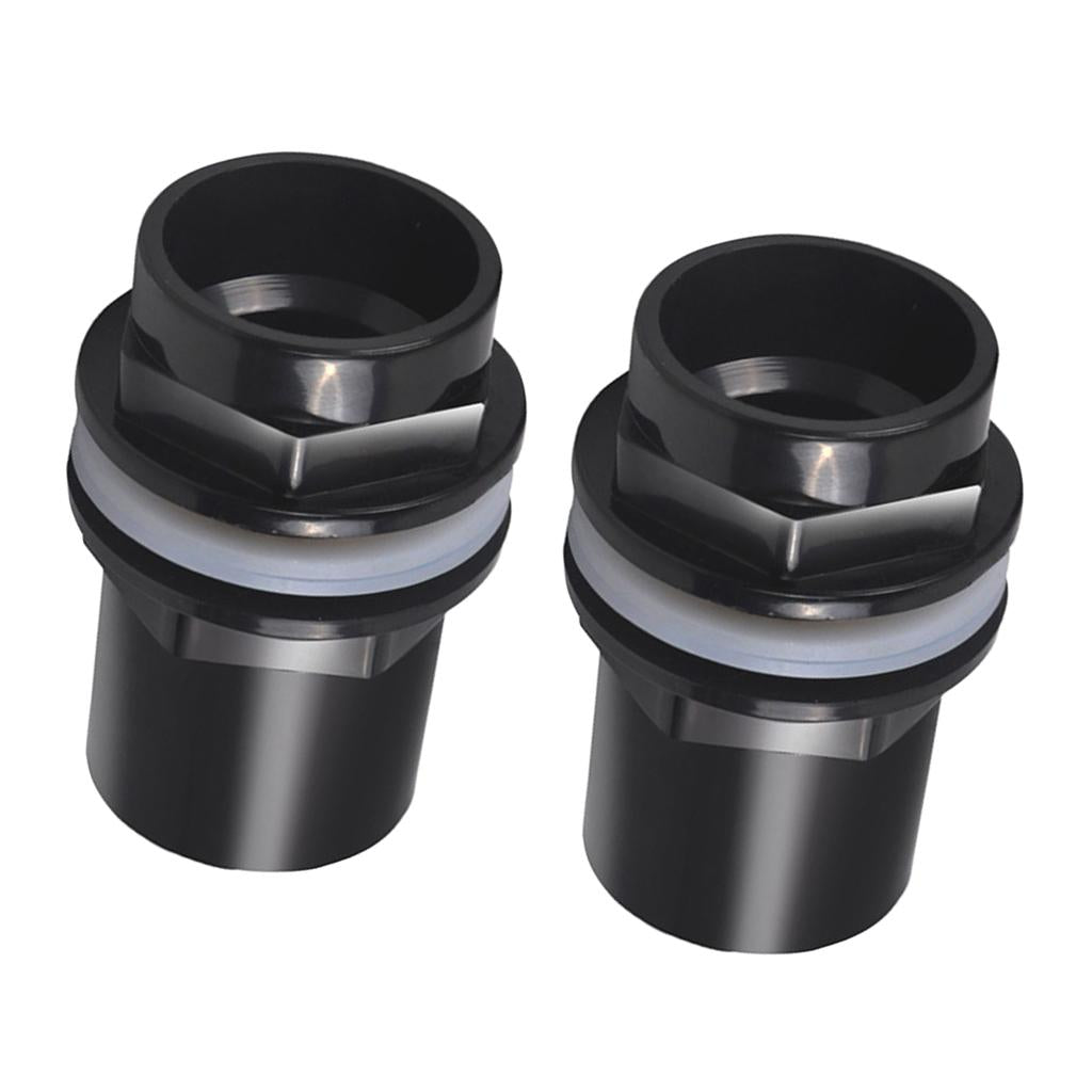 2x Fish Tank Pipe Joint Aquarium Pipe Connector Coupler Adapter 32mm Dia