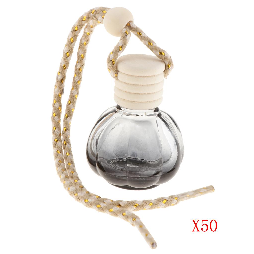50Pcs 10ml Empty Perfume Bottle Car Hanging Pendant Home Decor Pumpkin