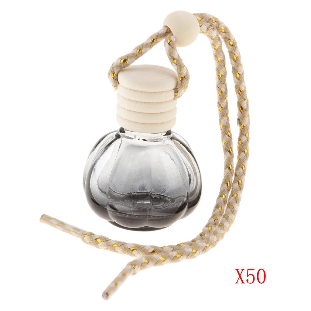 50Pcs 10ml Empty Perfume Bottle Car Hanging Pendant Home Decor Pumpkin