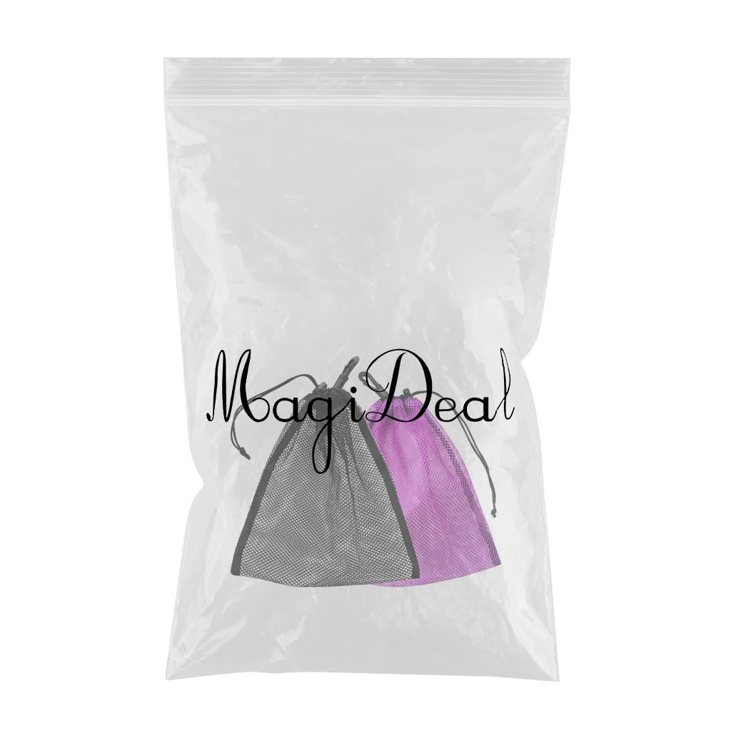 2Pcs Durable Mesh Nets Bag Pouch Golf Tennis Ball Carrying Holder Storage
