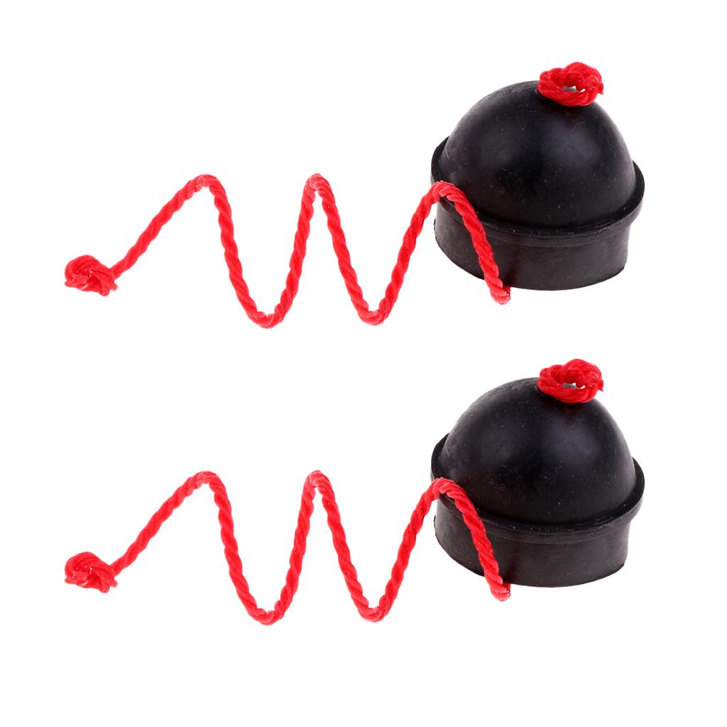 2x Rubber Chalk Holder with String for Billiard Pool Snooker Table Accessory