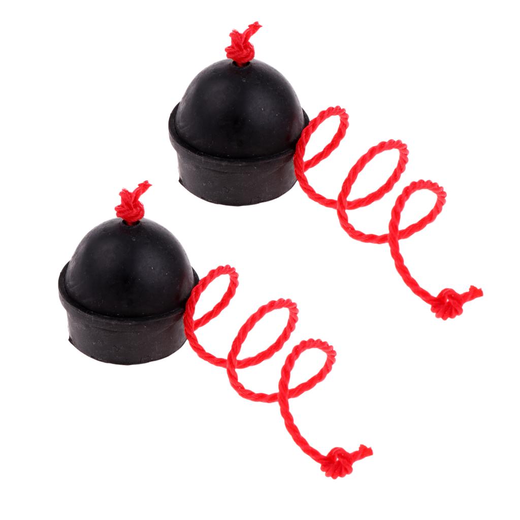 2x Rubber Chalk Holder with String for Billiard Pool Snooker Table Accessory