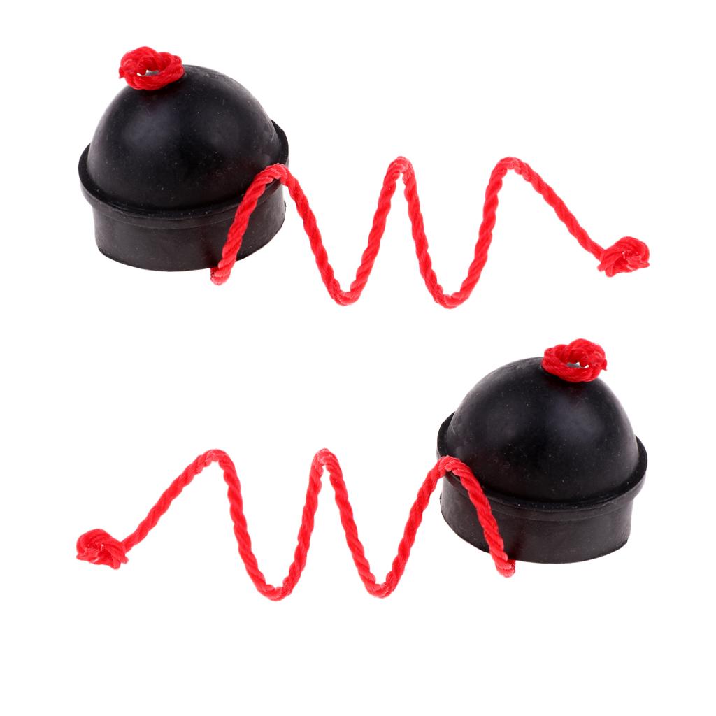 2x Rubber Chalk Holder with String for Billiard Pool Snooker Table Accessory