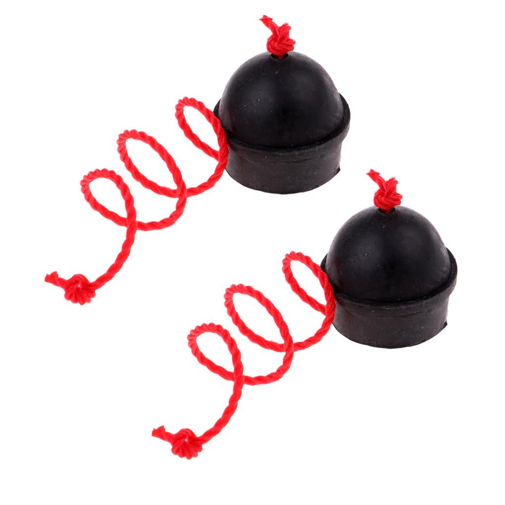 2x Rubber Chalk Holder with String for Billiard Pool Snooker Table Accessory