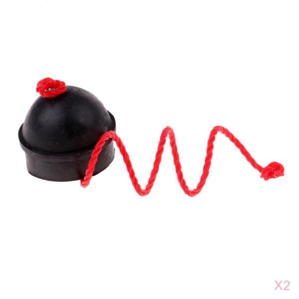 2x Rubber Chalk Holder with String for Billiard Pool Snooker Table Accessory