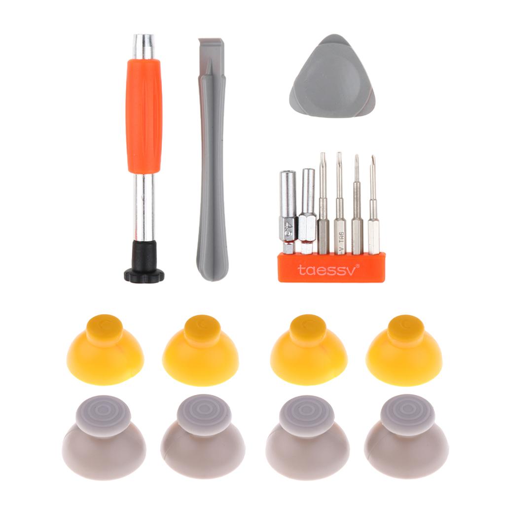 4Pairs Analog Joystick Caps + Screwdriver for Nintendo GameCube Controllers