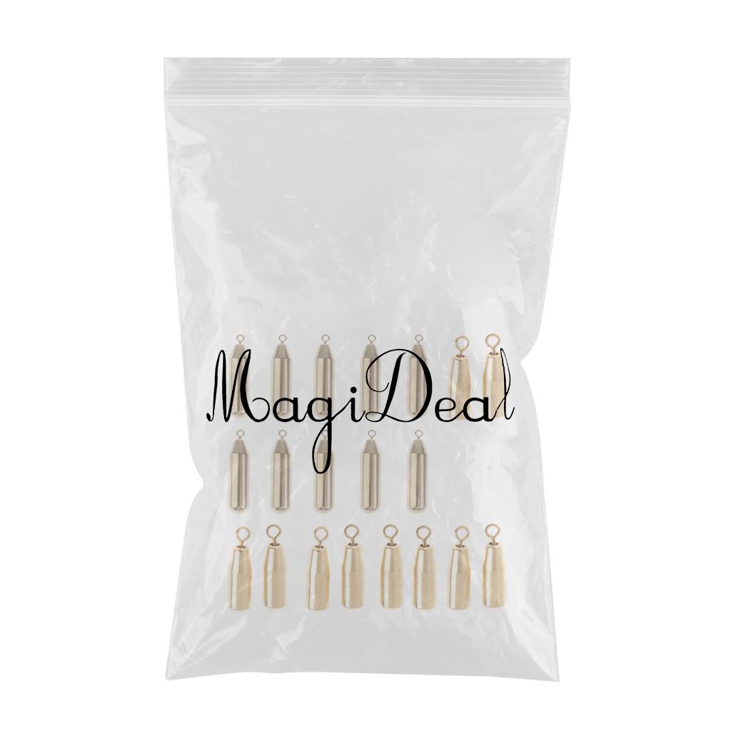 20pcs Brass Sinker Drop Shot Weights Sinker Perch Pike Sea Fishing Tackle