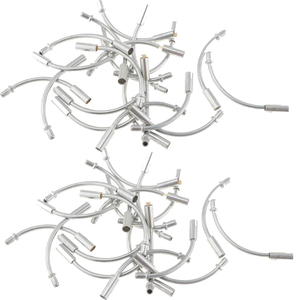 40Pcs 90 Degree Brake Noodle Guide Boots Front Rear Set for MTB Road Bicycle