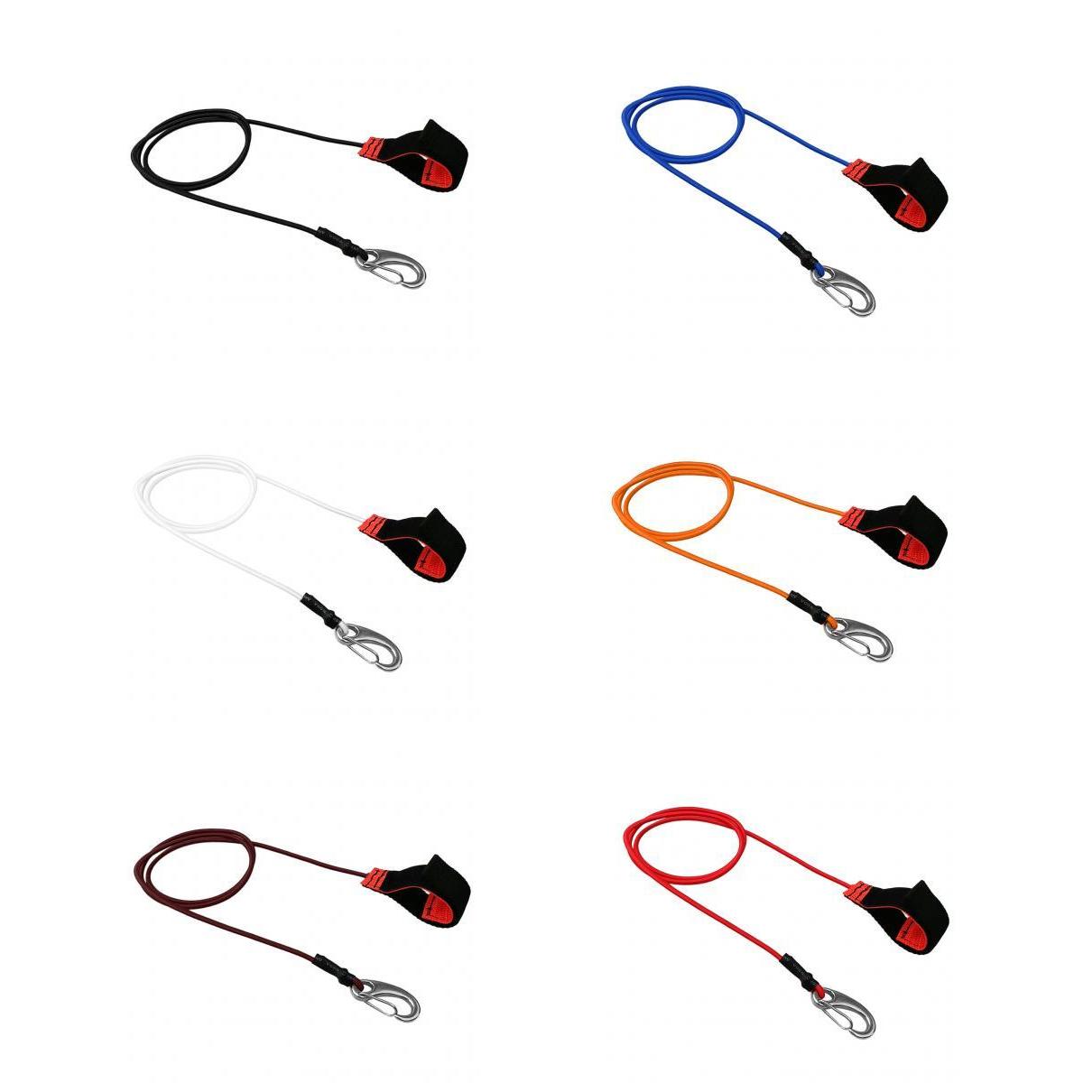 6 Pieces Kayak Canoe SUP Paddle Board Leash Fishing Rod Pole Lanyard Clip