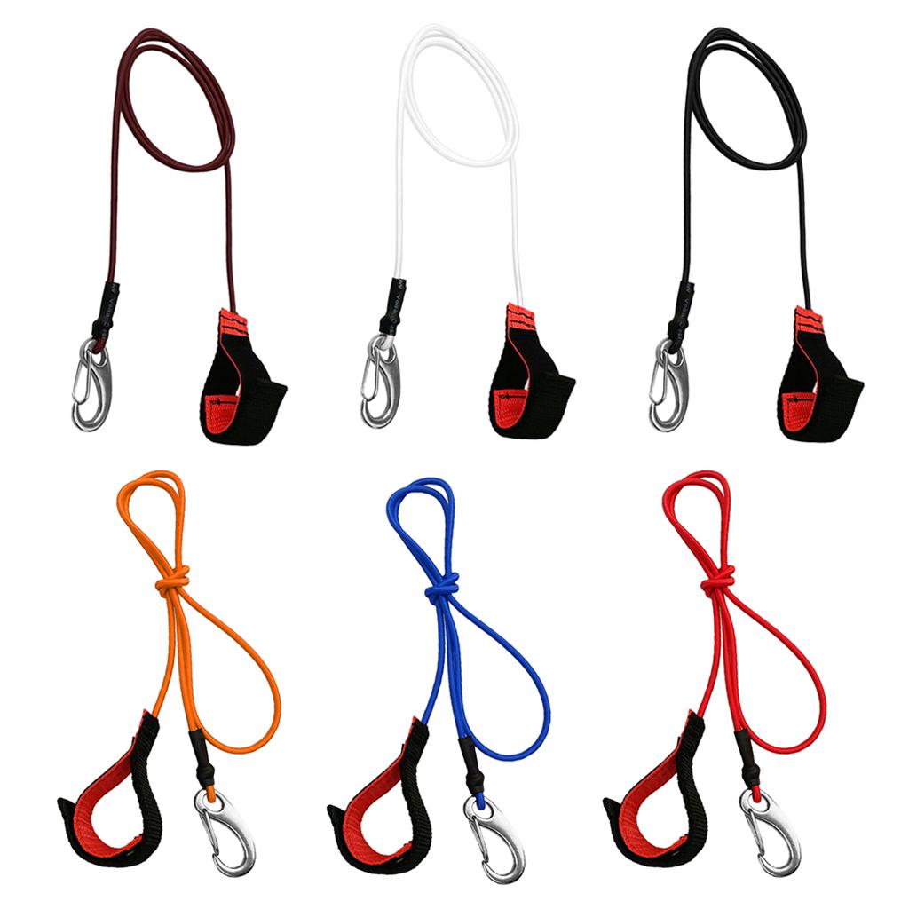 6 Pieces Kayak Canoe SUP Paddle Board Leash Fishing Rod Pole Lanyard Clip
