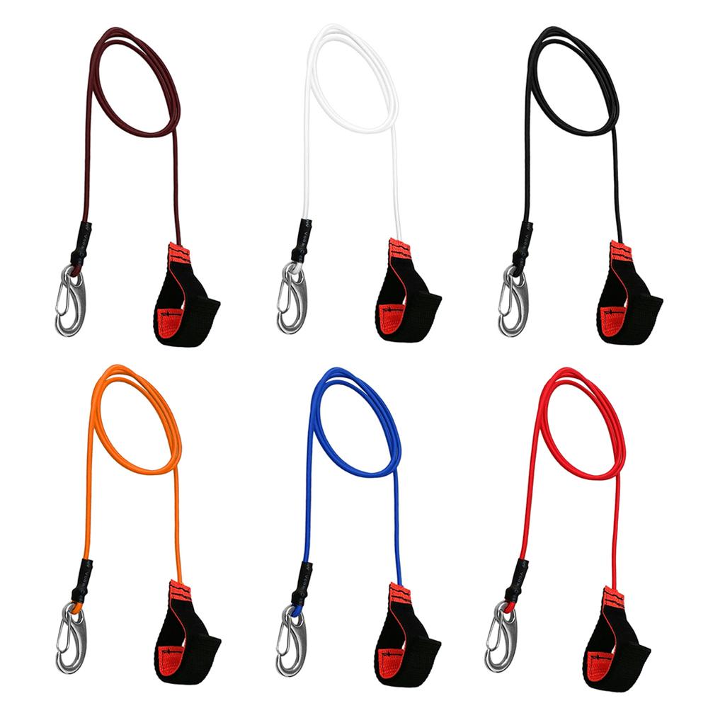 6 Pieces Kayak Canoe SUP Paddle Board Leash Fishing Rod Pole Lanyard Clip