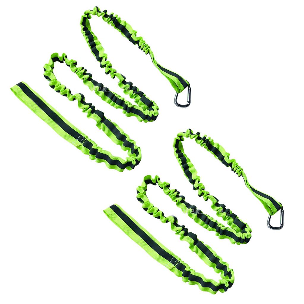 2pcs Adjustable Kayak Boat Fishing SUP Safety Rod Paddle Leash Cord Green