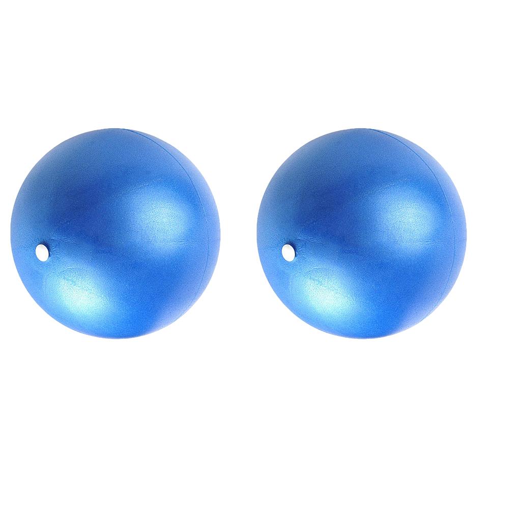 2pcs 25cm Soft Anti Burst Yoga Ball Exercise GYM Pilates Fitness Balls Blue