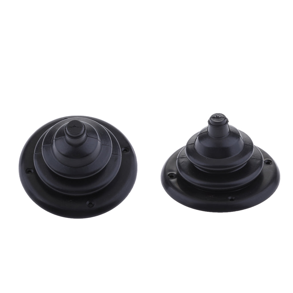2pcs 100mm 4'' Rigging and Cable Boot for Boats - Rigging Hole Cover Black