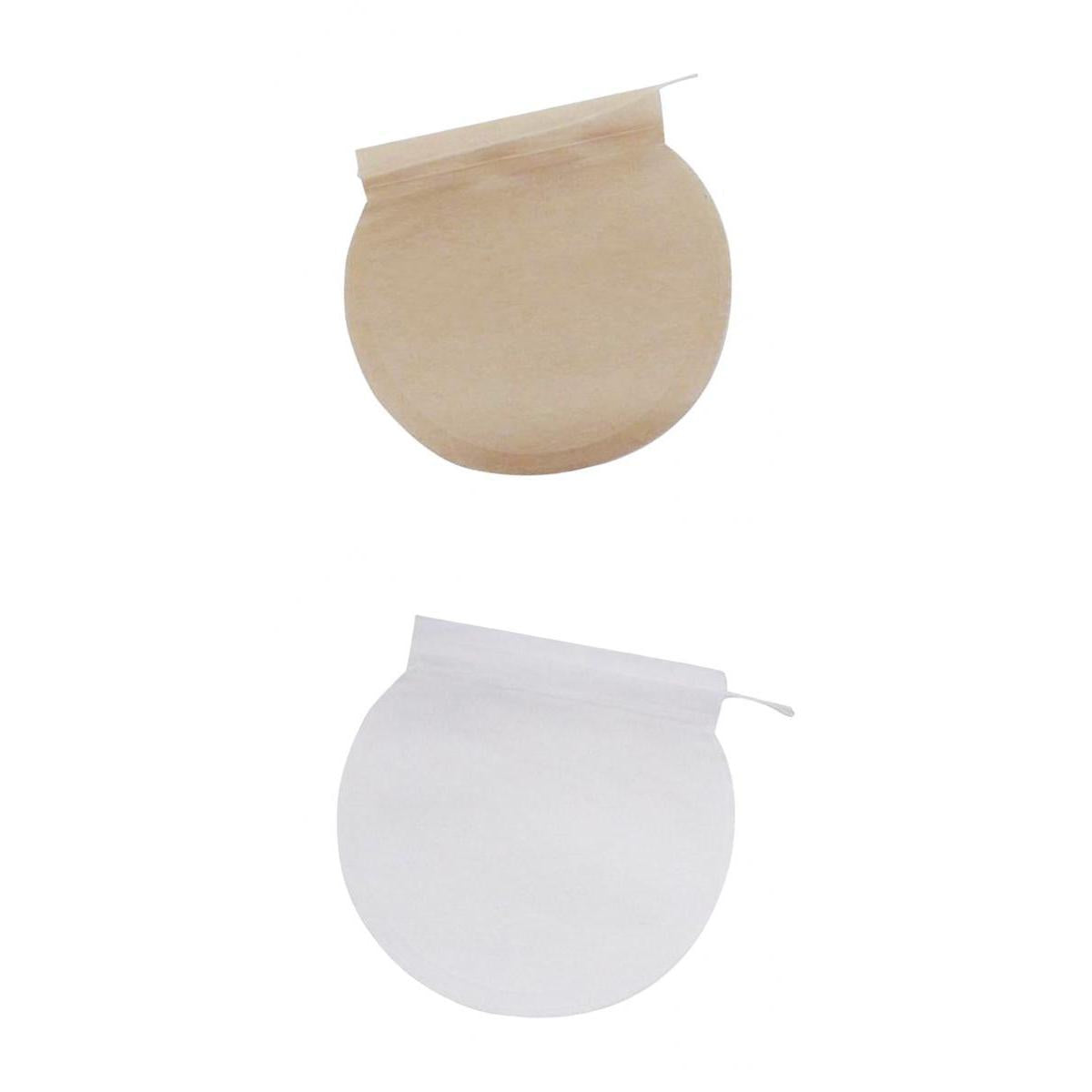 200Pcs Empty Tea Filter Bags Loose Herbs Teabag with Drawstring Beige&White