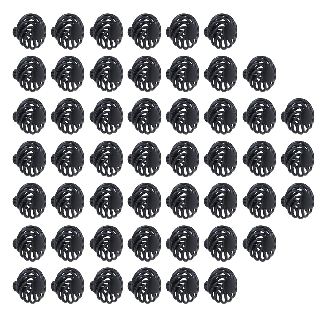 50Pcs Spiral Cage Design Kitchen Cabinet Cupboard Handles Knob Dia.3.4cm