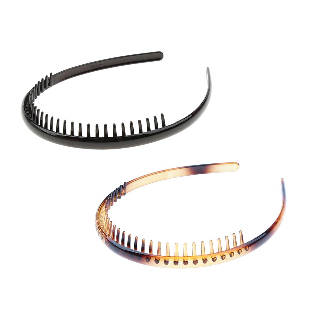 2/set Resin Zigzag Hair Band Toothed Headband Hoop Band Hair Accessories