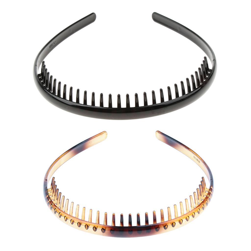 2/set Resin Zigzag Hair Band Toothed Headband Hoop Band Hair Accessories
