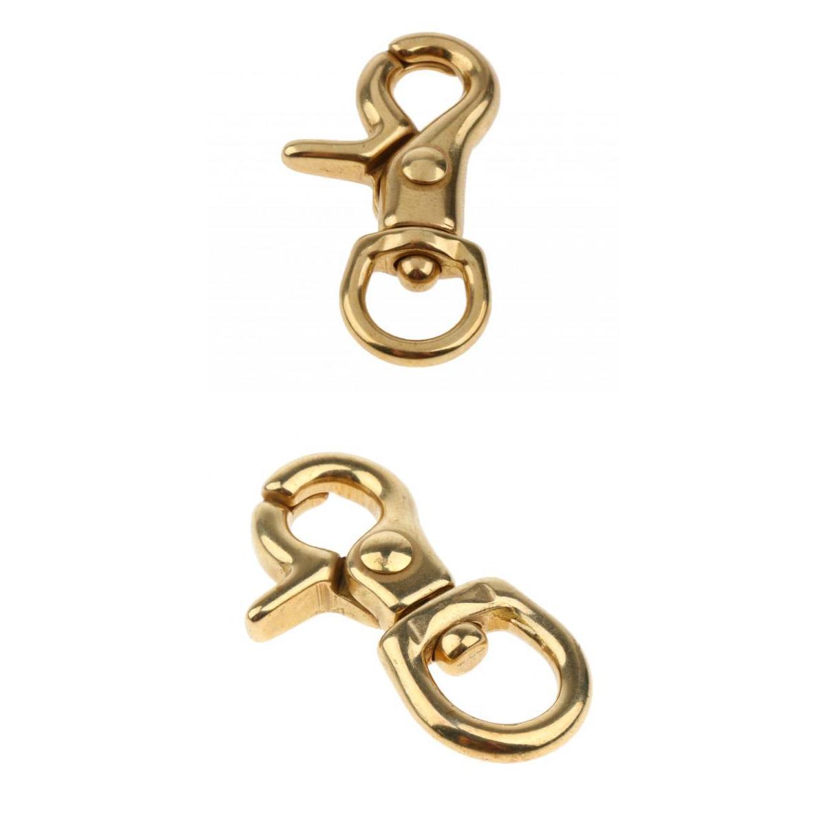 2 Piece Lobster Clasp Hook Keychain Swivel Trigger Snap Hook Buckle Findings
