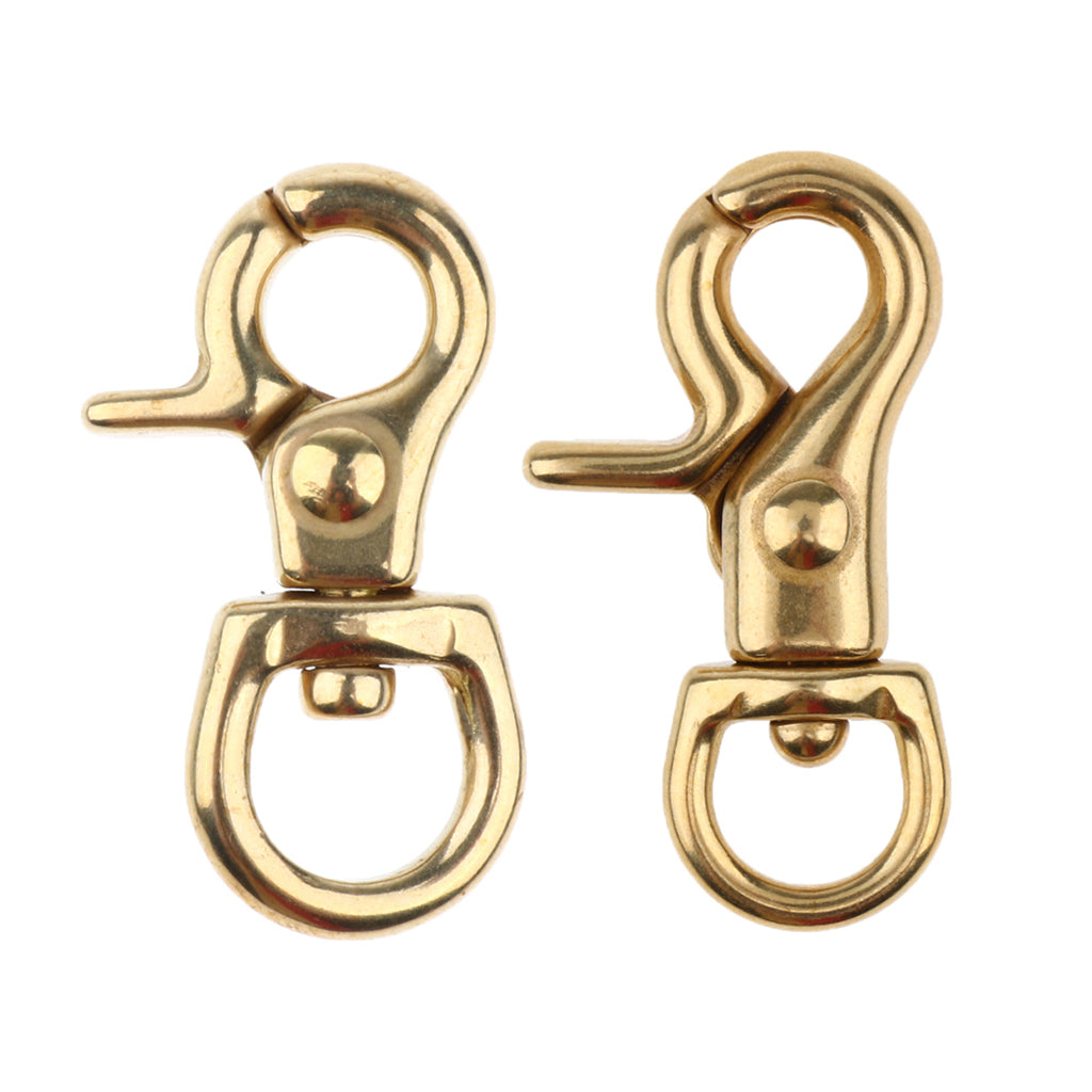 2 Piece Lobster Clasp Hook Keychain Swivel Trigger Snap Hook Buckle Findings