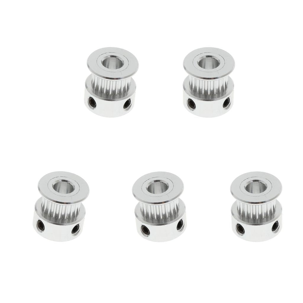 5x Stainless Steel 2GT Timing Pulley Belt Gear 20 Wheel Bore for Width Belt