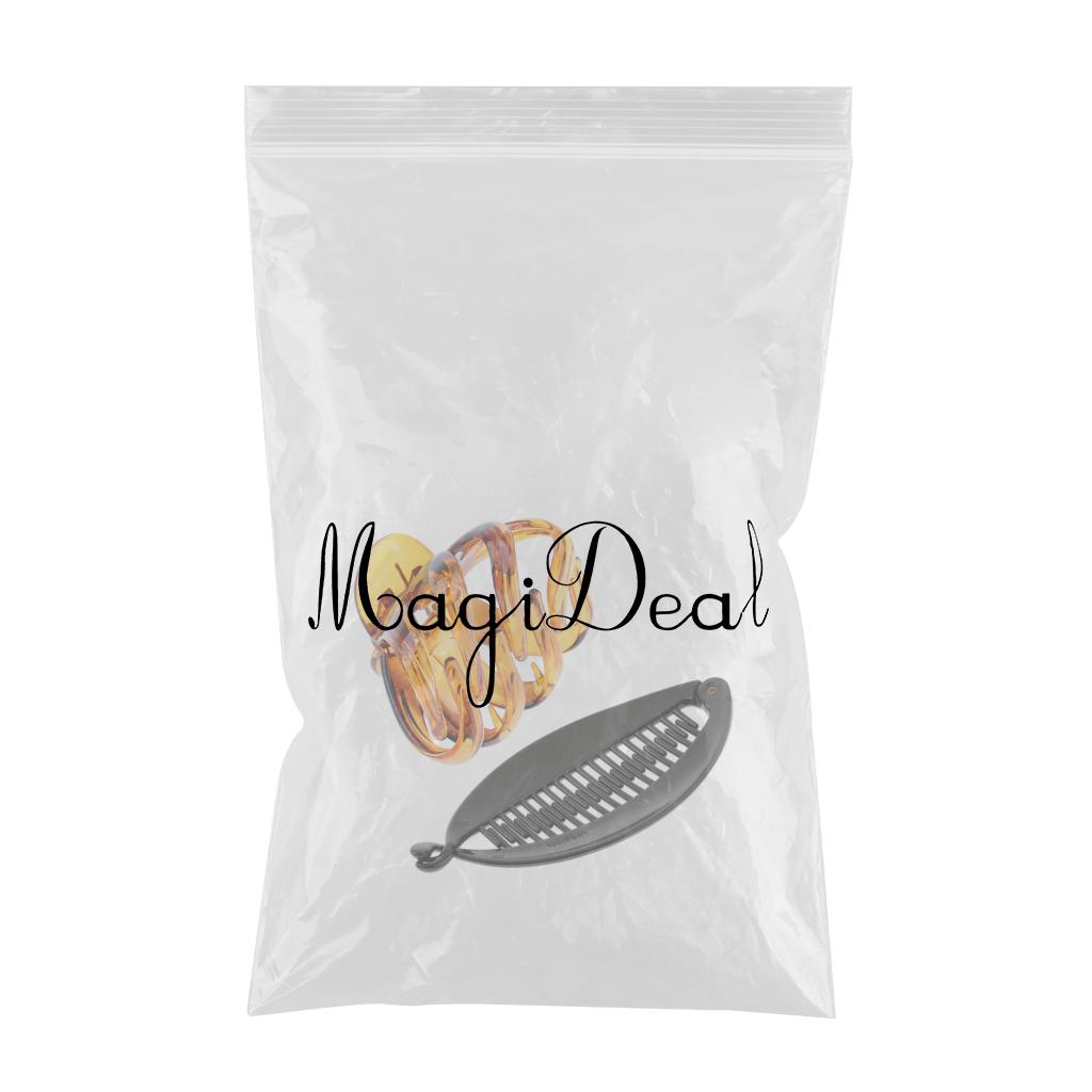 2/pack Hair Claw Clips Thick Hair Ponytail Holder Fish Tail Hair Clip
