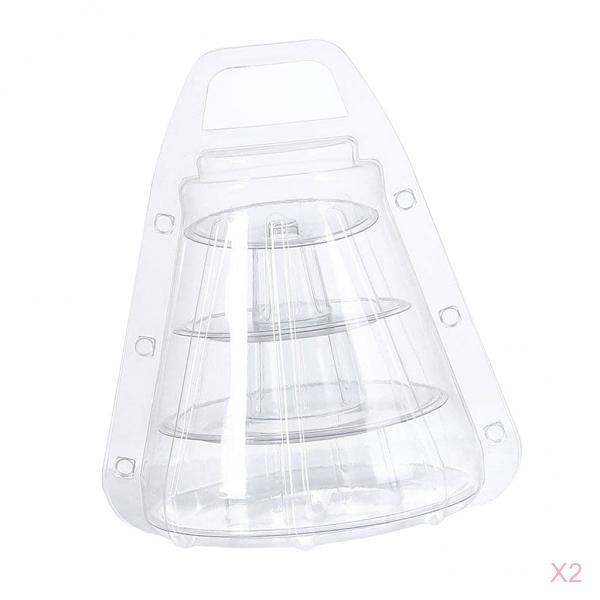 2pcs Macaron Tower Display Box Macaron Stand for French Macarons 4 Tier