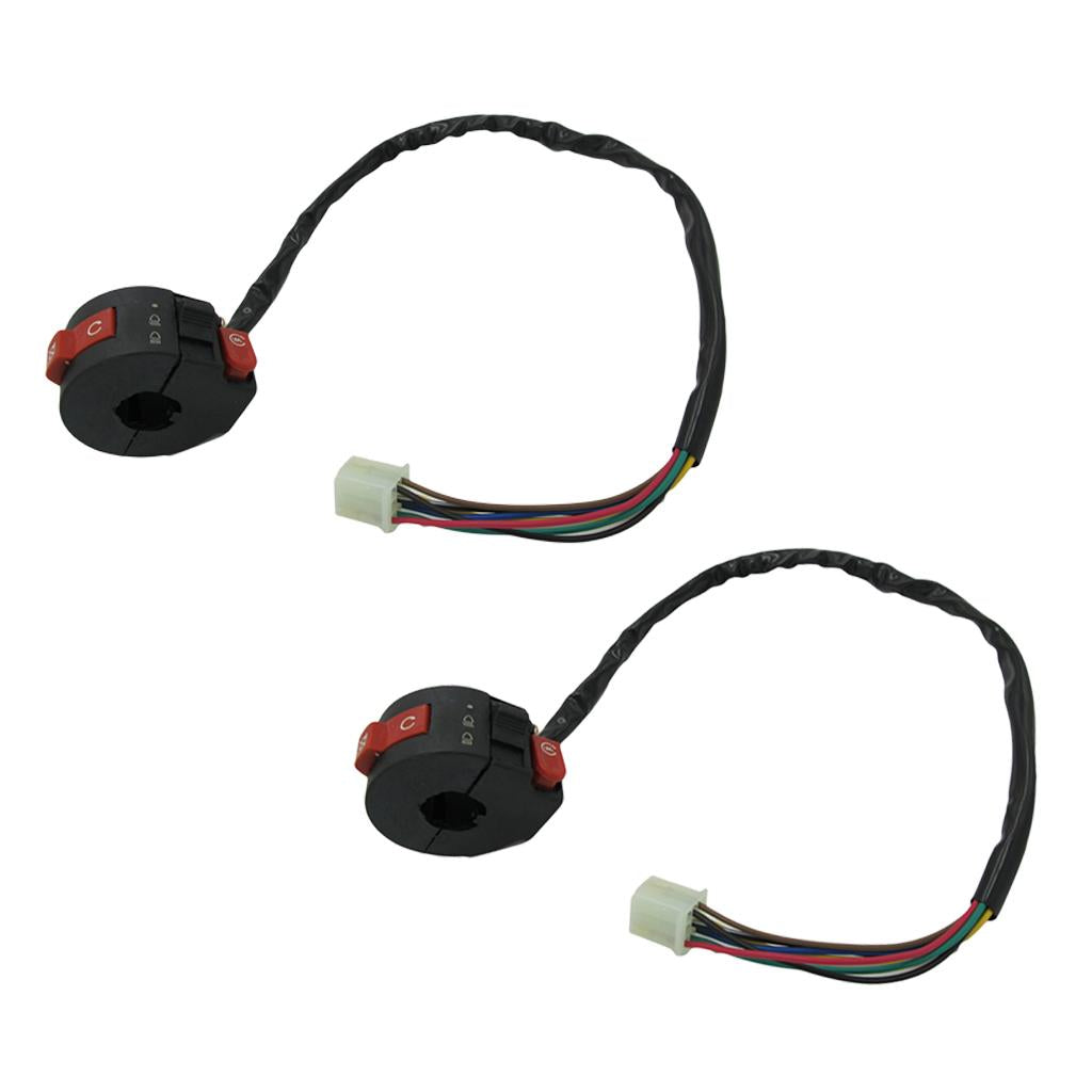 2x 3-Function Left Handlebar Switch 50 70 90 110 125cc ATV Quad 4 Wheeler