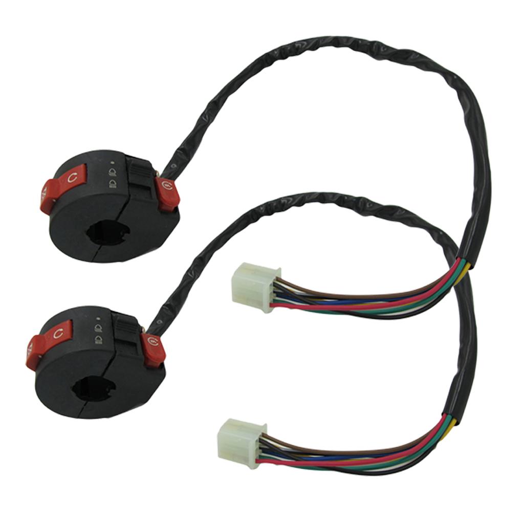 2x 3-Function Left Handlebar Switch 50 70 90 110 125cc ATV Quad 4 Wheeler