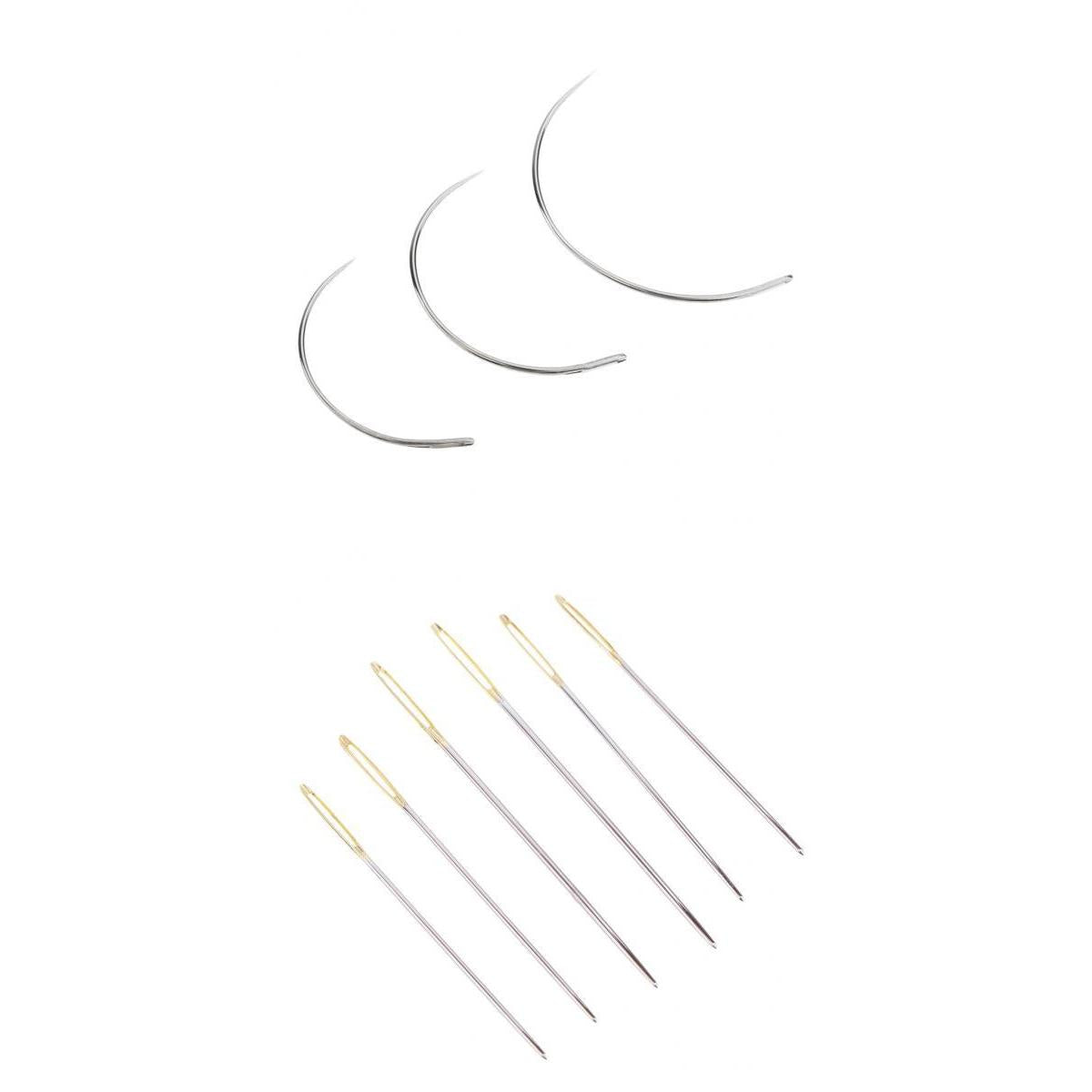 9Pcs/set Steel Curved Needles for Hand Sewing Embroidery Cross Stitch Crafts