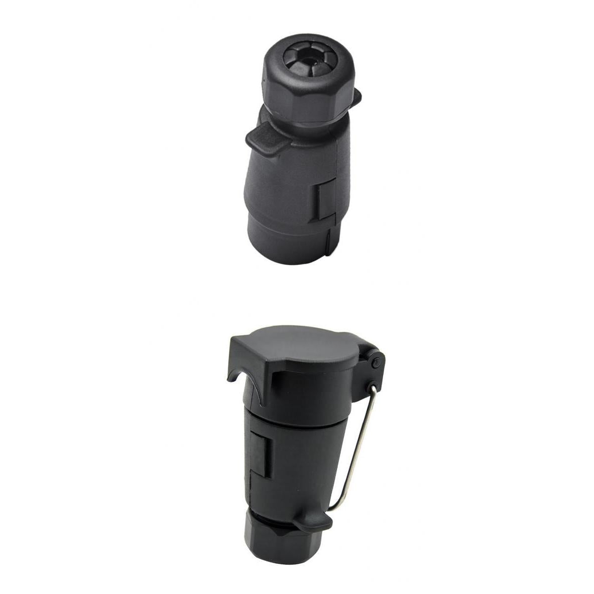 7Pin Trailer Connector Plug Wiring Adapter+7Pin N Type Trailer Light Socket