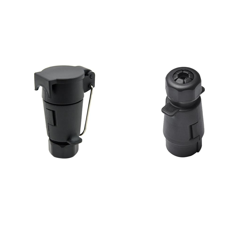 7Pin Trailer Connector Plug Wiring Adapter+7Pin N Type Trailer Light Socket