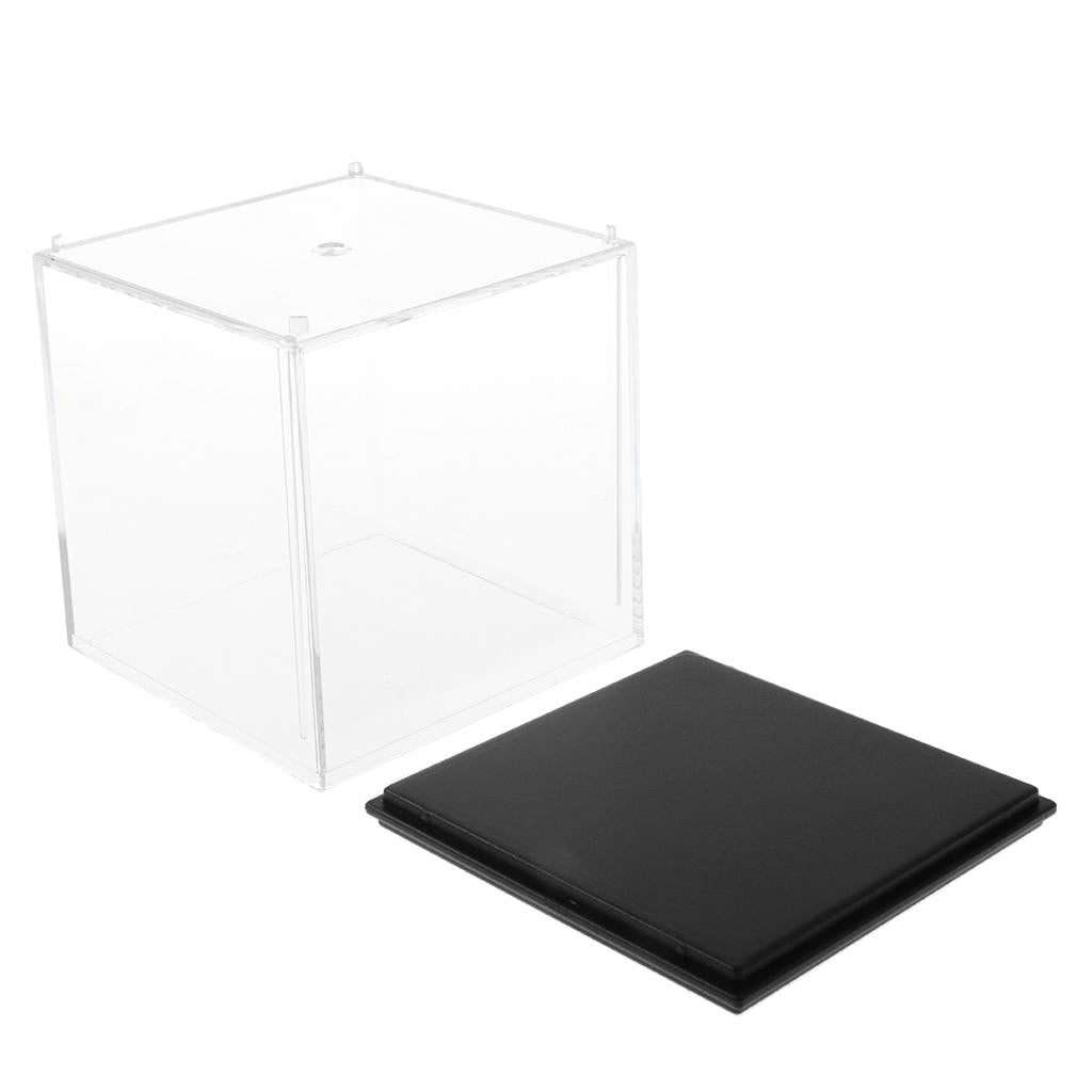 3Pcs Model Display Case Dustproof Protection Display Box for Figure 7x7x7cm