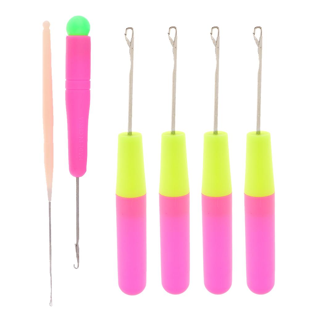 6pcs Latch Hook Crochet Needles for Hair/Micro Braid Dread Lock Maintaining