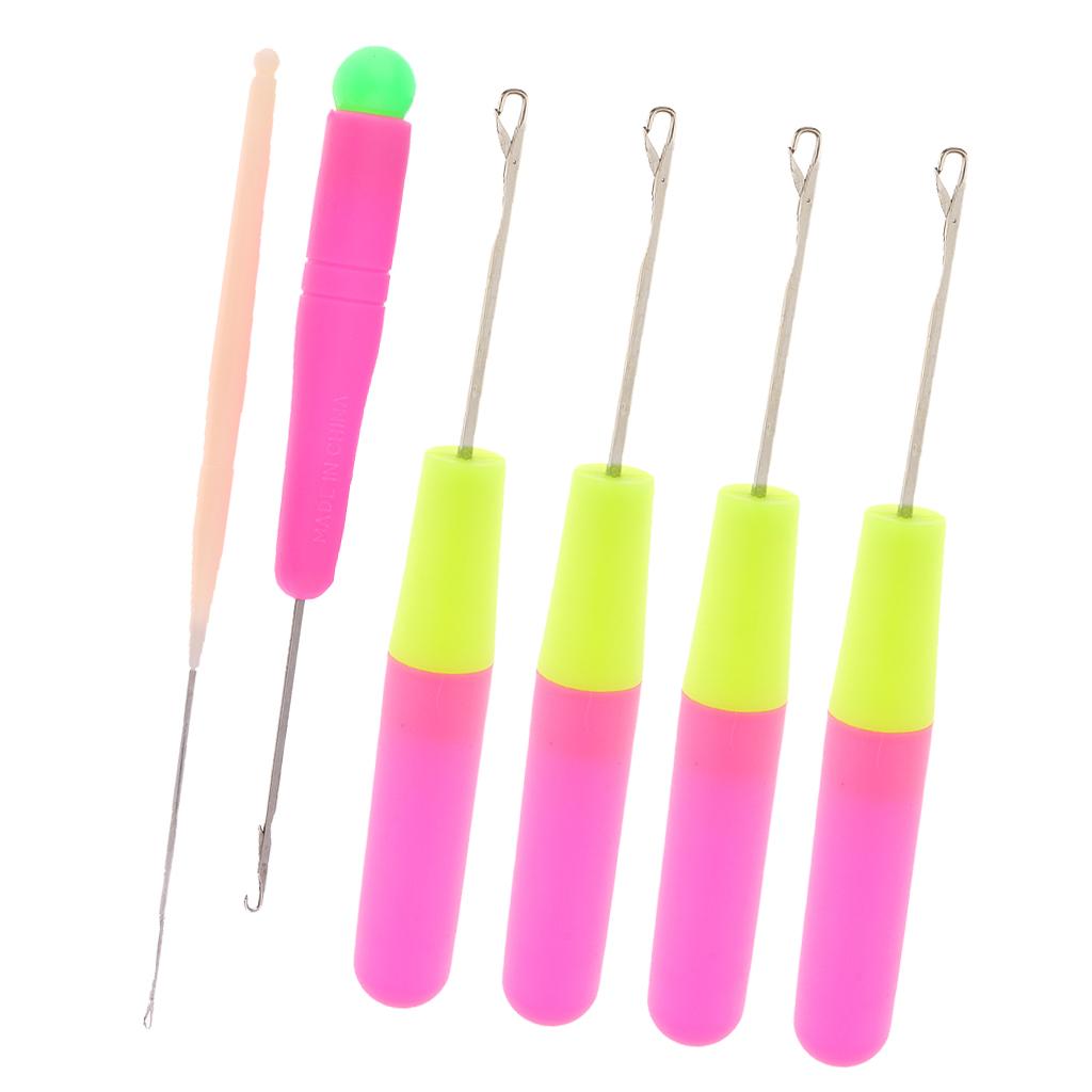 6pcs Latch Hook Crochet Needles for Hair/Micro Braid Dread Lock Maintaining