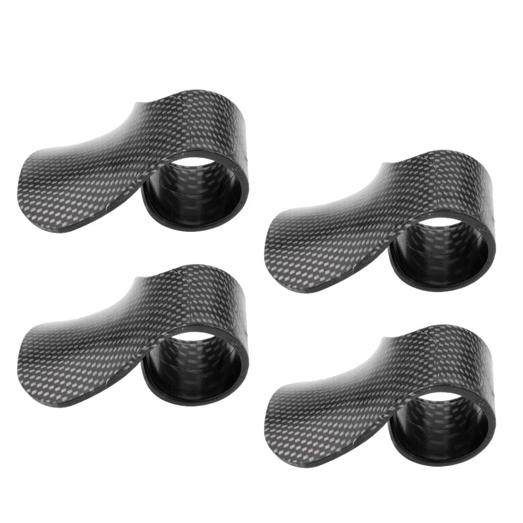 4Pcs Carbon Throttle Assist Clip Clamp Wrist Rest Cruise Control Grips Black