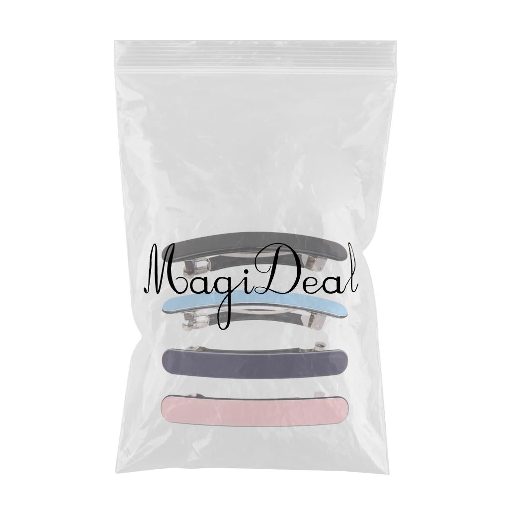 4 Pieces Fashion Women Acrylic Hair Clip Barrette Accessories
